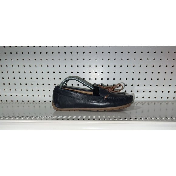 Clarks Shoes - Clarks Dameo Swing Womens Leather Driving Loafers Moccasins Size 6.5 M Navy Blue